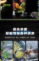 Carcasa De Barbacoa En Acero Inoxidable Para Exterior Asador Cilíndrico Con Malla De Smoke Accesorios De Barbacoa Kamado BBQ Herramientas De Limpieza Fácil Y Antióxido - details 2