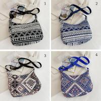 Bolso De Hombro Para Mujer En Lona Grande Capacidad Con Estampado Diseñador Bolso De Compras Reutilizable Casual Bandolera - details 1