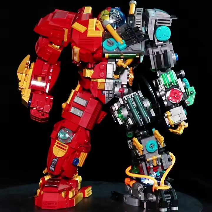 Bloques De Construcción Creativos Optimus Prime Y Camión Robot 372PCS Juguetes De Bloques De Construcción Para Niños Regalo Ideal Para Edad 6-12 Años Material ABS Compatible Con Lego - 1