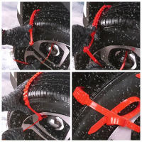 Cadenas Antideslizantes Para Coche 10pcs Tipo Universal Para Invierno Nieve Y Carretera Arenosa Cadena Antideslizante Para Llantas - details 2