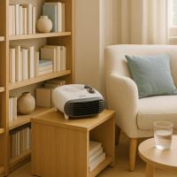 Calefactor eléctrico portátil Jocca 2000W con termostato, función calor y ventilador, calor rápido y uniforme, bajo consumo, pies antideslizantes, apagado automático, luz indicadora, ideal para mantener la temperatura estable en cualquier estancia. - details 1