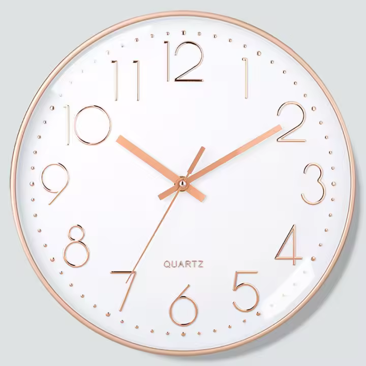 Reloj de pared mudo de 8 pulgadas Reloj de pared digital simple Decoración para el hogar Reloj de pared digital cúbico Reloj de pared de cuarzo - 1