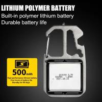 Linterna Portátil LED Mini De Llavero Con Luz De Trabajo COB Y Martillo Para Ventanas Abrebotellas Para Camping Y Emergencias - details 9