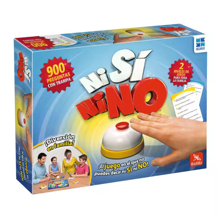 Juego Ni Si Ni No con dos niveles de juego. Infantil y familiar. Con mas de 900 preguntas con trampa. (WORLD BRANDS 678401) - 1