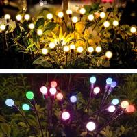 Luces Solares Firefly Impermeables Para Jardín Y Paisaje Decoración De Fiestas 6/8/10L Luz De Jardín Moderna Instalación Por Asamblea - details 3
