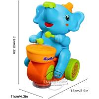 Elefante Músico Caminante Con Batería Y Luz LED Juguete Educativo Interactivo Para Niños Actividad Sensorial Musical Aprendizaje - details 4