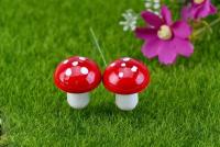 Miniaturas De Setas Para Jardín Faeérico Miniaturas De Resina Para Terrarios Decoraciones Artificiales Y Palos De Artesanía De 100/50/10 Piezas - details 6
