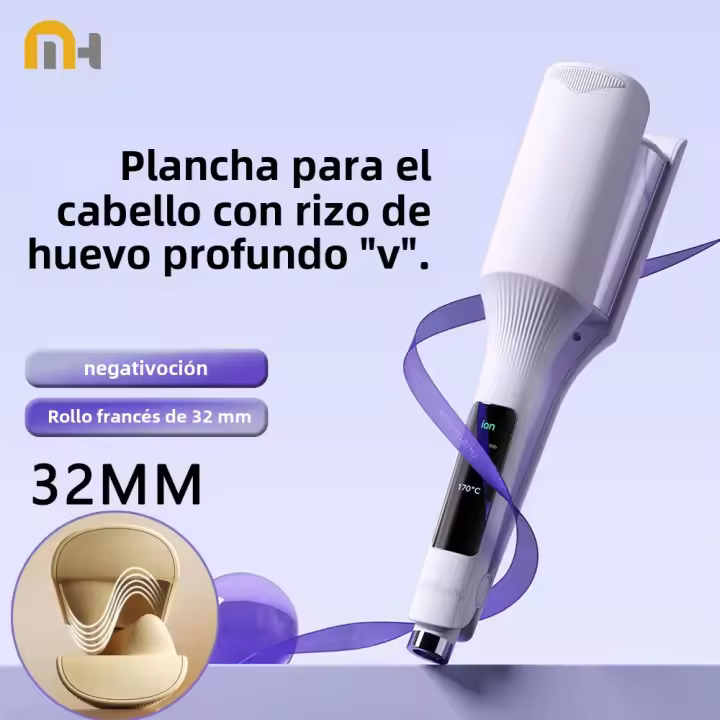 Rizador De Pelo Ondulado 32mm Gran Onda Profunda Rollo De Huevo Estilo Para Todas Las Herramientas De Peluquería Temporada De Uso Adecuado - 1