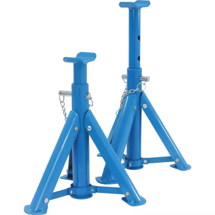 CABALLETES O BORRIQUETAS 2 TN PLEGABLES JUEGO DE 2 PZS PARA COCHE,TALLER MECANICO ---4332--- - 1