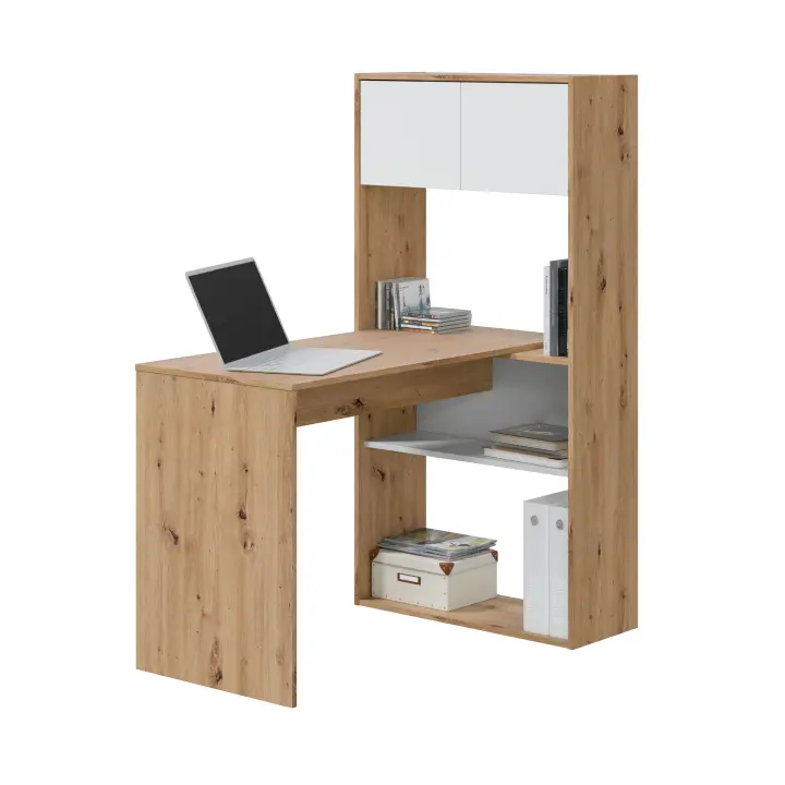 Habitdesign -Mesa de escritorio con estantería Duo - 1