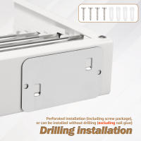 Soporte De Secado De Ropa Plegable En Acero Inoxidable Montado En La Pared Para Viajes Y Balcones Collapsible Drying Rack - details 4