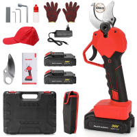 Tijeras de Poda Eléctricas Inalámbricas 750W Potente, 2 Baterías + Cargador, para Ramas Gruesas + Kit de Regalo - details 0