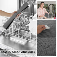 Alfombrilla De Secado De Platos De Silicona Resistente Al Calor Para Encimera De Cocina Frigorífico O Protector De Placa De Cocina Moderno Ecológico - details 1