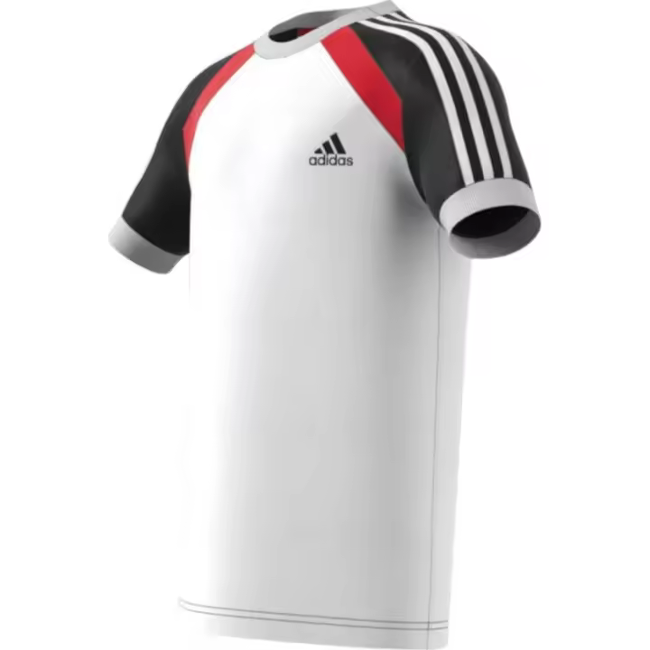 Camiseta Adidas B Bold Blanco Negro Rojo Gm6999 - 1