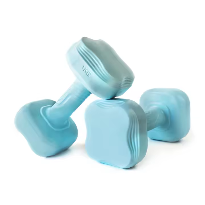 ARIBEC Juego de Pesas y Mancuernas Antideslizantes, Par de Mancuernas 1kg, 1.5kg, 2kg, 3kg con Guía de Ejercicios, Diseño Ergonómico para Gimnasio en Casa, Ejercicio en Casa, Fitness, Dumbbell Set Compacto, Ideal para Tonificación y Entrenamiento de Fuerz - 1