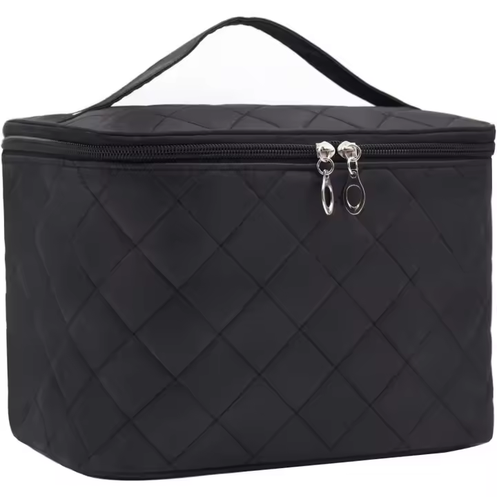 Neceser Maquillaje,Bolsa de Cosméticos,Neceser Grande Mujer,Makeup Bag Travel Cosmetic Bag,Bolsa Maquillaje para Viaje Mujeres y Niños-Black - 1