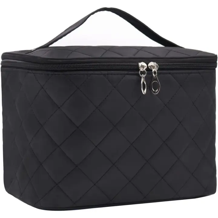 Neceser Maquillaje,Bolsa de Cosméticos,Neceser Grande Mujer,Makeup Bag Travel Cosmetic Bag,Bolsa Maquillaje para Viaje Mujeres y Niños-Black - 1