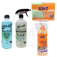 Ecojin SPA AZUL + Estropajo Fibra con Esponja KH7 y Fregona Microfibra Secado Rápido KH7 – Quitamanchas Multiusos para Todas las Superficies. Producto Original de Laboncler, Limpia y Brilla con Eficiencia - details 0
