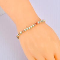 Pulsera De Cadena Con Piedras Naturales Coloridas Lokaer Para Mujer Joyería Bohemia De Acero Inoxidable Hecha a Mano B24096 - details 7