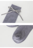 Calcetines Largos Para Niños Con Lazo Bebé Niñas Y Niños Algodón Suave Sólido Cuatro Estaciones Calcetines De Princesa Para 0-7 Años - details 2