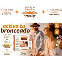 Pinisan Bronce Activ 30 Cápsulas - Contribuye a la Normal Pigmentación de la Piel - Betacaroteno, Licopeno, Ácido Hialurónico, Vitamina E, Cobre, Coenzima Q10, Zanahoria - details 0