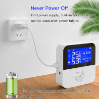 Sensor De Temperatura Y Humedad WiFi Tuya Con Probing Externo Pantalla LCD Monitoreo Remoto APP Termómetro Higrómetro Para Interior Recargable USB - details 2