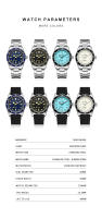 Reloj De Pulsera Para Hombre CADISEN Lujo 38mm Diver Vintage Automático Negocios NH35 Mecánico Cristal De Zafiro 20 Bar Reloj Retro - details 4