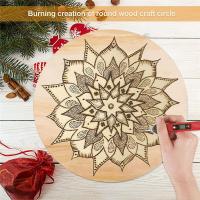 Etiquetas De Madera Sin Acabar Para Boda DIY Placas En Blanco De Madera Redonda Ornamentos De Círculos De Madera Para Fiestas - details 4