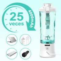 Cobocen Batidora Portátil,Mini Licuadora,Batidora Portátil Personal,Batidora de Batidos con 6 Cuchillas,Vaso Exprimidor de 600 ml Tapa Sport - details 3