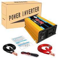 Inversor de onda sinusoidal pura para coche, convertidor de voltaje, herramienta LED, USB Dual, 12V a 220V/110V, 1600W, 2500W, 3500W, negro/amarillo (opcional) - details 9