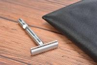 Afeitadora De Seguridad Para Hombres YAQI Matte Chrome Color AC Hoja Excalibur Individual Material De Zinc Aleación Y Latón - details 4