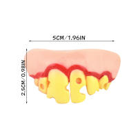 Dientes Falsos Para Perro Divertidos Disfraz De Dentadura Dental Para Decoración De Mascotas Halloween Cosplay Humanos Y Vampiros Juguetes De Interacción - details 20
