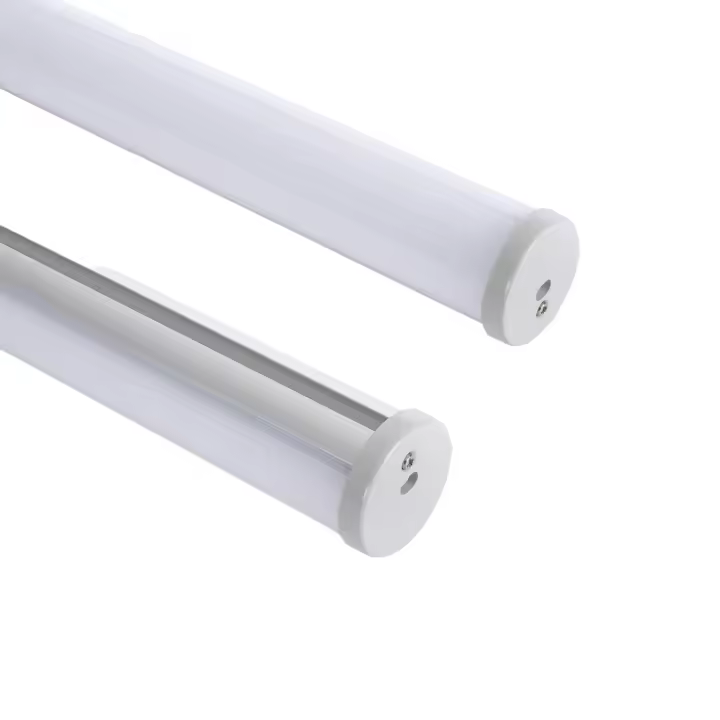 Ledkia Perfil de Aluminio Redondo Colgante 2m para Tira LED hasta 16 mm Aluminio 2 m Blanco traslúcido - 1