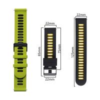 Correa De Silicona De Doble Color 22mm Para Reloj Amazfit GTR 4 3 2 Pulsera De Larga Duración Con Cierre Rápido Compatible Con Relojes De 47mm - details 2