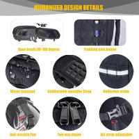 Mochila De Motocicleta Impermeable 26L Bolsa De Viaje Para Ciclismo Almacenamiento De Casco De Senderismo Rucksack Negro - details 7