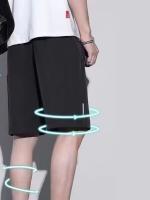 Shorts De Verano Para Hombre Nuevos Cómodos Con Cintura Elástica Ropa Deportiva Transpirable Pantalones Cortos De Largo Medio Estilo Casual - details 4