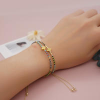 Pulsera Cruz Go2Boho Para Mujer Simple Y Colorida Con Cuentas Miyuki Delica Ajustable Cristalino Joyería Cristiana - details 1