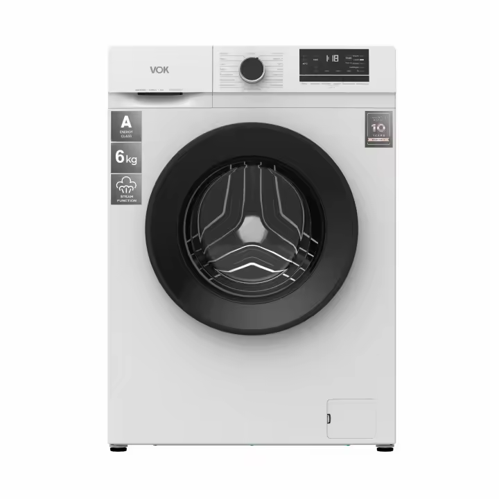 Lavadora Carga Frontal VOK EVW-6BAWL21 6 Kg 1200 Rpm Eficiencia A Motor Inverter - 1