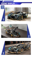 Coche De Bloques Constructibles ToylinX 1:14 Diseño Tecnológico Cool Regalo De Cumpleaños Halloween Navidad Para Amigos Material ABS Duradero Y Ecológico IncluyeInstrucciones Y Pegatinas Adecuado Para Adolescentes Y Adultos - details 6