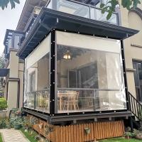 Toldo Transparente Impermeable De Lona Para Jardín Y Balcones Con Anillo De Cable Ideal Para Sombrilla Y Protección Del Invierno - details 0