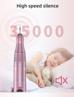 Máquina De Uñas Eléctrica 35000RPM Con Conjunto De Corte De Polvo Para Manicura Y Gel Pintura Sin Cable Herramienta De Pelos De Uñas - details 4
