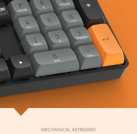 Teclado Mecánico De Juego Aigo GD110 Con Cable USB Y Inalámbrico 2.4G Teclas Rojas Recargables 110 Teclas Hot Swap Para Gamer - details 7