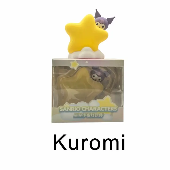 Lámpara De Noche Anime Hello Kitty Kuromi Melody De MINISO Decoración Luminosa Para Niños Regalo De Cumpleaños Figura De Acción - 1