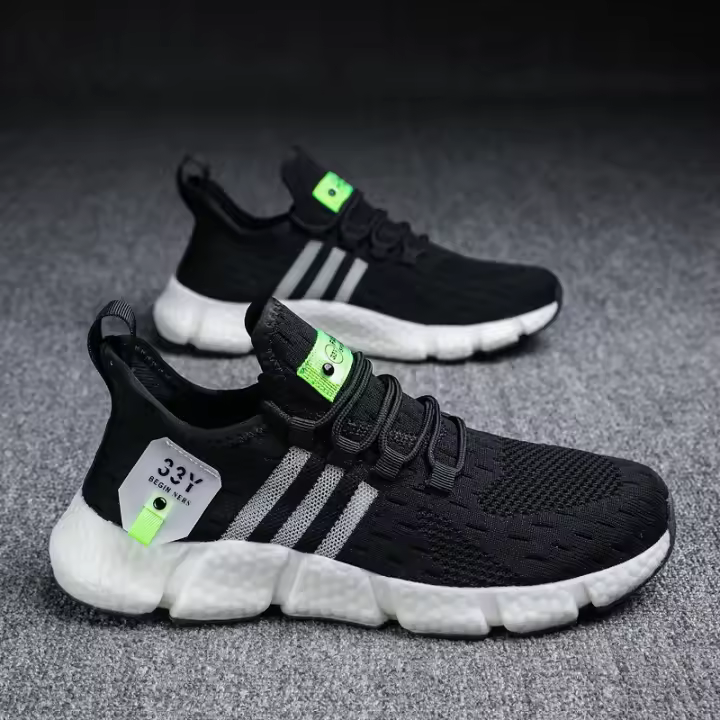 Zapatillas de running transpirables de Verano para hombre, Zapatos de moda, versión Corea de Malla informal, transpirables, zapatillas deportivas de gran tamaño - 1
