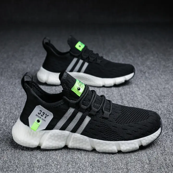 Zapatillas de running transpirables de Verano para hombre, Zapatos de moda, versión Corea de Malla informal, transpirables, zapatillas deportivas de gran tamaño - 1
