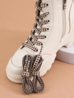 1 Par De Laces De Bird Grid Personalizados Para Hombres Y Mujeres Adecuados Para Deportes Y Múltiples Tipos De Zapatos - details 17