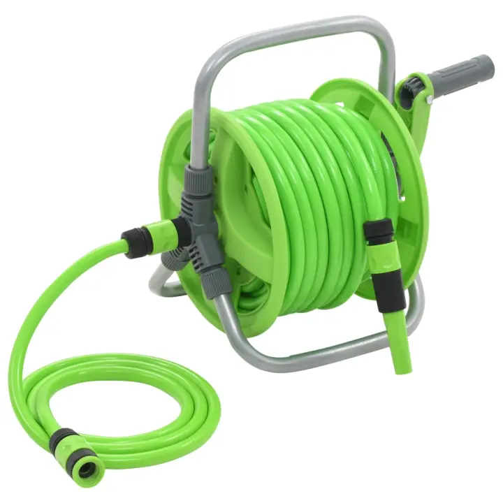 vidaXL Carrete de manguera 20+2 m - 1