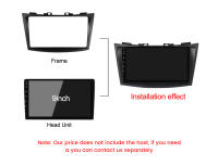 Marco De Radio Para Coche 9 Pulgadas Para Suzuki Swift 2011-2015 Marco De Instalación De Pantalla 2DIN DVD Adaptador De Bisel - details 5