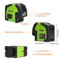 Nivel Láser Huepar 8300G Con Bracket Autonivelado En 3D Y Rayo Verde Herramienta De Medición Precisa De 40m IP54 - details 6
