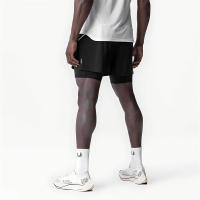 Shorts De Fitness Deportivos Para Hombres Secado Rápido Doble Capa Pantalones De Baloncesto Casual Moda Verano Running Outdoor - details 8